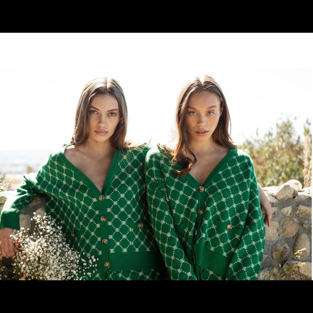 EllandEmm Monogram Cardigan